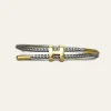 Armband mit goldener H-Schließe