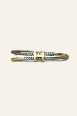 Armband mit goldener H-Schließe