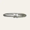 Armband mit silberner H-Schließe