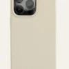 Cheeky Chain - iPhone Handyhülle beige - Silberne Ösen