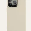 Cheeky Chain - iPhone Handyhülle beige - Goldene Ösen