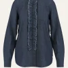 Coster Copenhagen - Denimhemd mit Rüschen