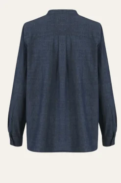 Coster Copenhagen - Denimhemd mit Rüschen