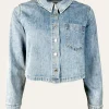 Cropped Jeanshemd "Carolaa"
