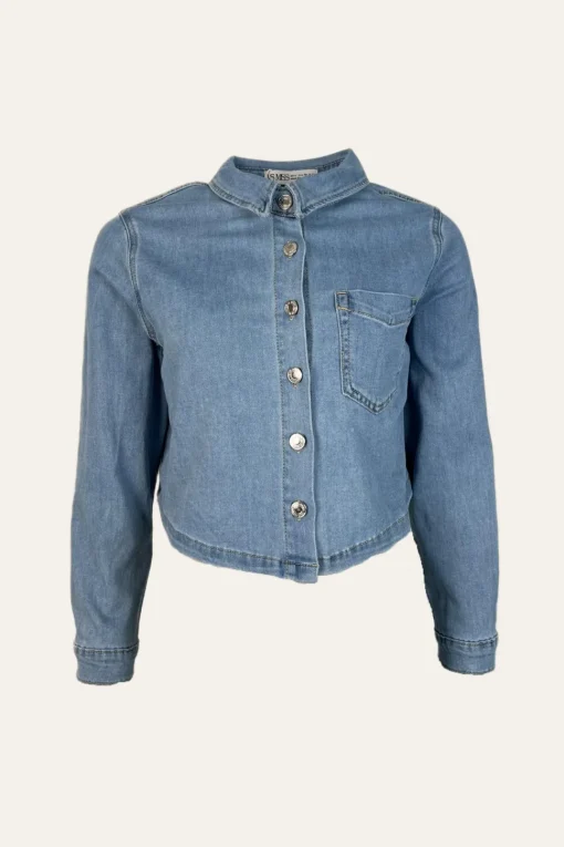 Cropped Jeanshemd "Carolaa"