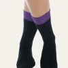 Dailysocks "Caroline" - schwarz/lila