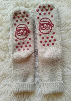 Dailysocks-Stoppersocken - Weihnachtsmann - Camel