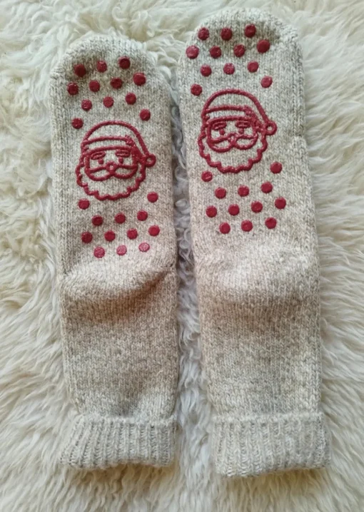 Dailysocks-Stoppersocken - Weihnachtsmann - Camel