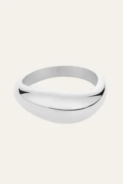 Edelstahlring silber