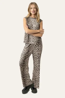 Oh April - Dunn Plissee Top Leo