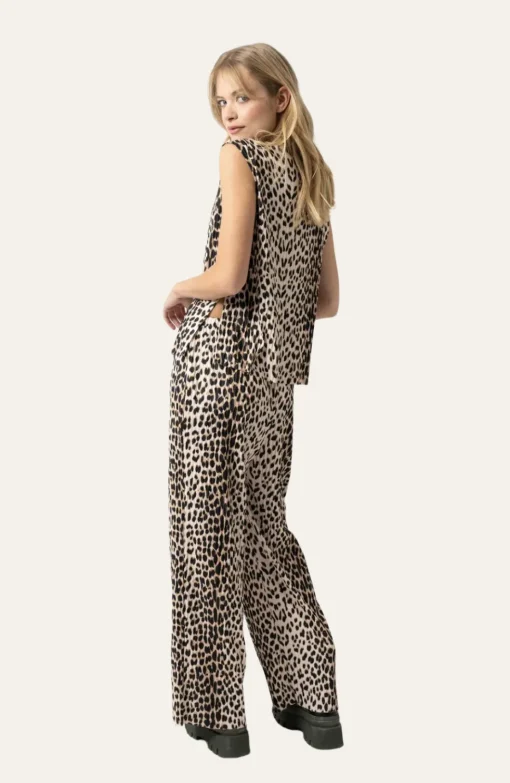 Oh April - Dunn Plissee Top Leo