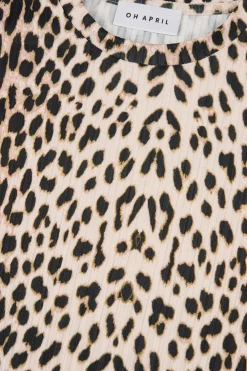 Oh April - Dunn Plissee Top Leo