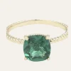 Quadratischer Zirkonia-Ring