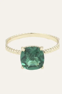 Quadratischer Zirkonia-Ring