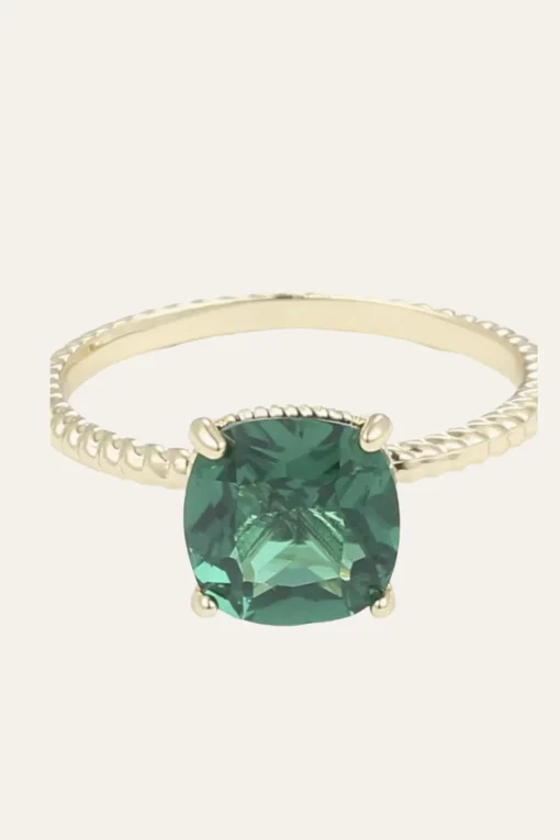 Quadratischer Zirkonia-Ring
