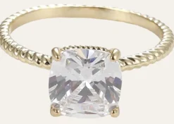Quadratischer Zirkonia-Ring